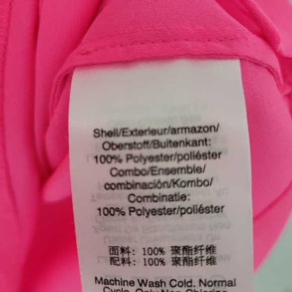 NWT DKNY Hot Pink Top Sz Small - Picture 7 of 8